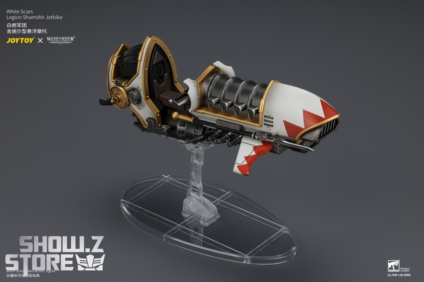 JoyToy JT04780 1/18 Warhammer The Horus Heresy White Scars Legion Shamshir Jetbike - View 14 JoyToy JT04780 1/18 Warhammer The Horus Heresy White Scars Legion Shamshir Jetbike - View 14