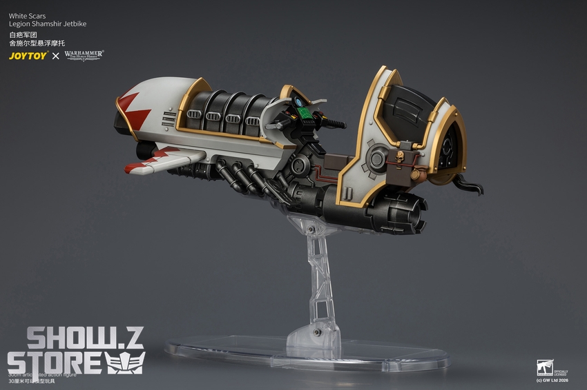 JoyToy JT04780 1/18 Warhammer The Horus Heresy White Scars Legion Shamshir Jetbike - View 12 JoyToy JT04780 1/18 Warhammer The Horus Heresy White Scars Legion Shamshir Jetbike - View 12
