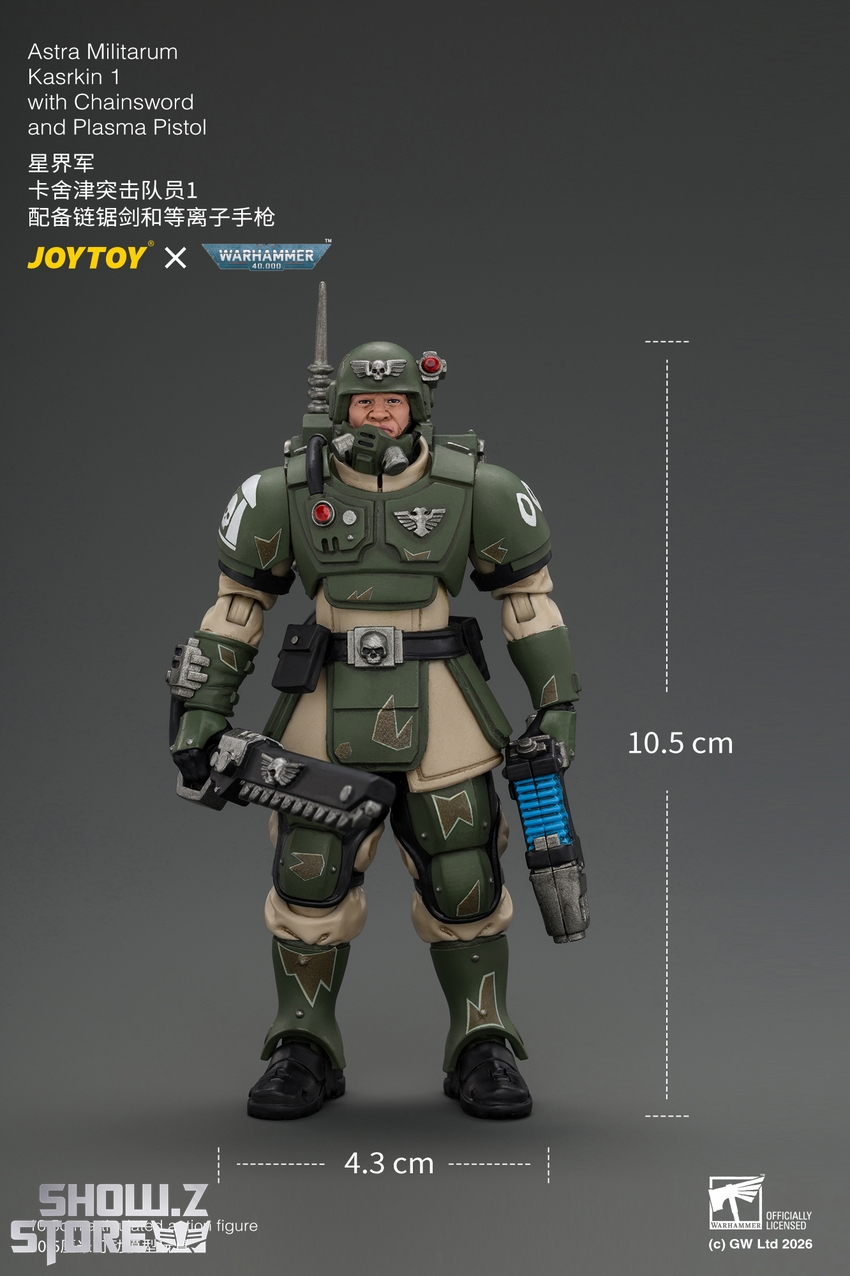 JoyToy JT04933 1/18 Warhammer 40K Astra Militarum Kasrkin 1 with Chainsword and Plasma Pistol - View 8 JoyToy JT04933 1/18 Warhammer 40K Astra Militarum Kasrkin 1 with Chainsword and Plasma Pistol - View 8