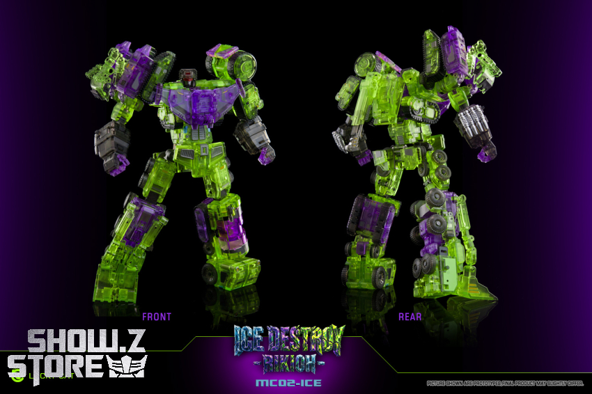 Lucky Cat MC02-ICE Ice Destroy Riki-Oh Devastator Set of 6 Transparent Version - View 7 Lucky Cat MC02-ICE Ice Destroy Riki-Oh Devastator Set of 6 Transparent Version - View 7
