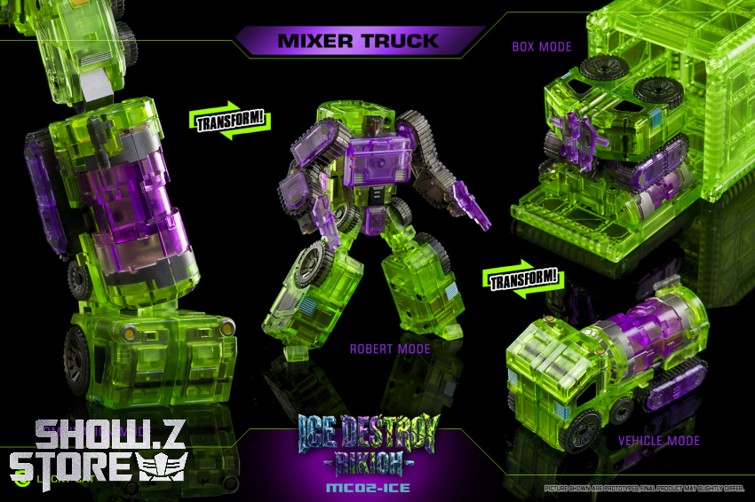 Lucky Cat MC02-ICE Ice Destroy Riki-Oh Devastator Set of 6 Transparent Version - View 8 Lucky Cat MC02-ICE Ice Destroy Riki-Oh Devastator Set of 6 Transparent Version - View 8