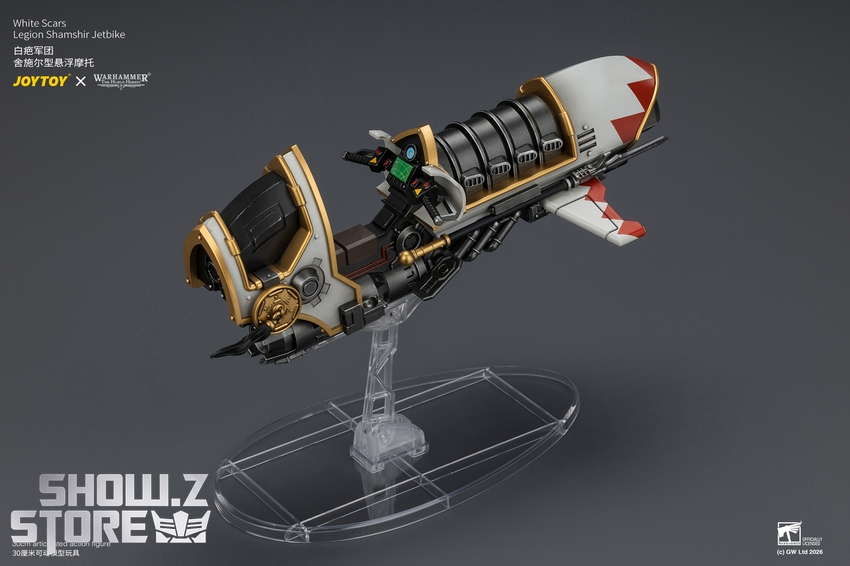 JoyToy JT04780 1/18 Warhammer The Horus Heresy White Scars Legion Shamshir Jetbike - View 16 JoyToy JT04780 1/18 Warhammer The Horus Heresy White Scars Legion Shamshir Jetbike - View 16