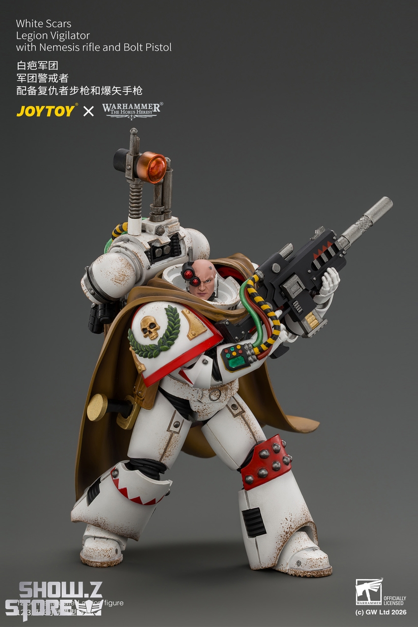 JoyToy JT04926 1/18 Warhammer The Horus Heresy White Scars Legion Vigilator with Nemesis rifle and Bolt Pistol - View 5 JoyToy JT04926 1/18 Warhammer The Horus Heresy White Scars Legion Vigilator with Nemesis rifle and Bolt Pistol - View 5