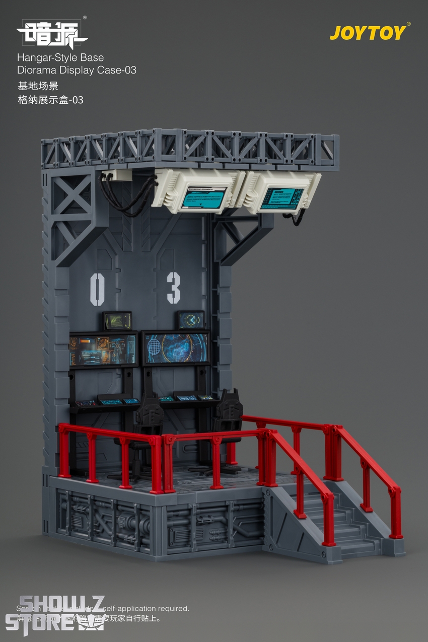 JoyToy JT04810 1/25 Dark Source Hangar-Style Base Diorama Display Case-03 - View 4 JoyToy JT04810 1/25 Dark Source Hangar-Style Base Diorama Display Case-03 - View 4