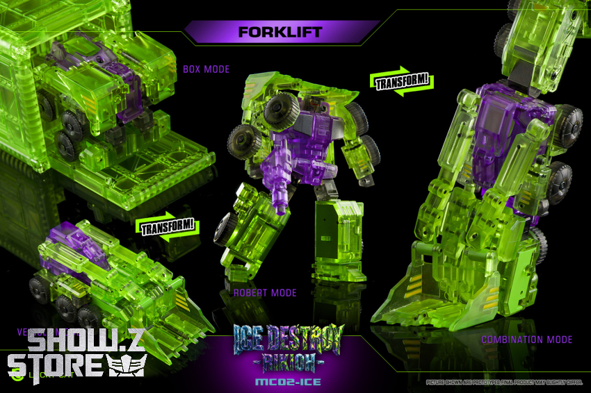 Lucky Cat MC02-ICE Ice Destroy Riki-Oh Devastator Set of 6 Transparent Version - View 4 Lucky Cat MC02-ICE Ice Destroy Riki-Oh Devastator Set of 6 Transparent Version - View 4