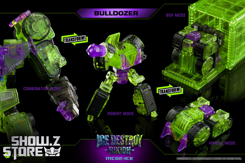 Lucky Cat MC02-ICE Ice Destroy Riki-Oh Devastator Set of 6 Transparent Version - View 3 Lucky Cat MC02-ICE Ice Destroy Riki-Oh Devastator Set of 6 Transparent Version - View 3