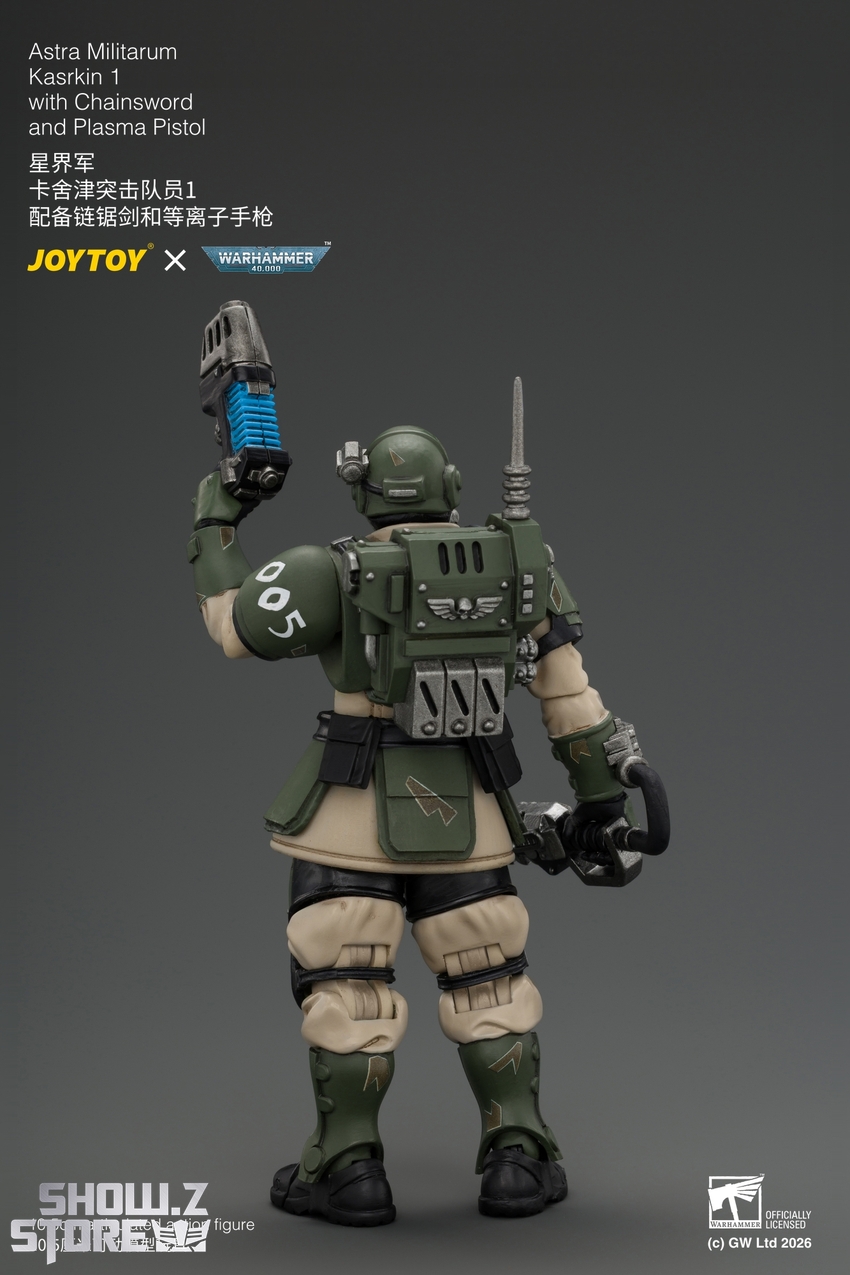 JoyToy JT04933 1/18 Warhammer 40K Astra Militarum Kasrkin 1 with Chainsword and Plasma Pistol - View 7 JoyToy JT04933 1/18 Warhammer 40K Astra Militarum Kasrkin 1 with Chainsword and Plasma Pistol - View 7