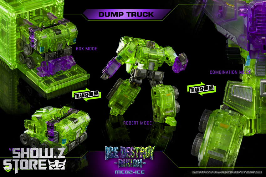 Lucky Cat MC02-ICE Ice Destroy Riki-Oh Devastator Set of 6 Transparent Version - View 1 Lucky Cat MC02-ICE Ice Destroy Riki-Oh Devastator Set of 6 Transparent Version - View 1