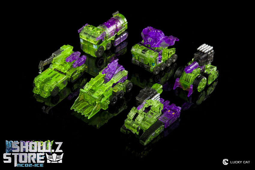 Lucky Cat MC02-ICE Ice Destroy Riki-Oh Devastator Set of 6 Transparent Version - View 9 Lucky Cat MC02-ICE Ice Destroy Riki-Oh Devastator Set of 6 Transparent Version - View 9