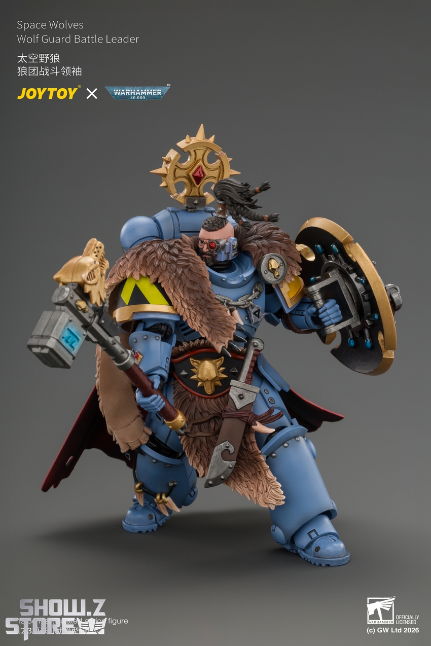 JoyToy JT05312 1/18 Warhammer 40K Space Wolves Wolf Guard Battle Leader - View 6 JoyToy JT05312 1/18 Warhammer 40K Space Wolves Wolf Guard Battle Leader - View 6