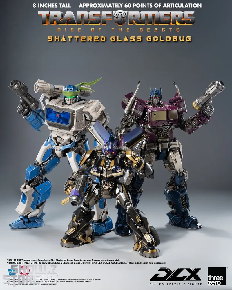 Threezero 3Z0904 Transformers Rise of the Beasts DLX Shattered Glass Goldbug - View 4 Threezero 3Z0904 Transformers Rise of the Beasts DLX Shattered Glass Goldbug - View 4