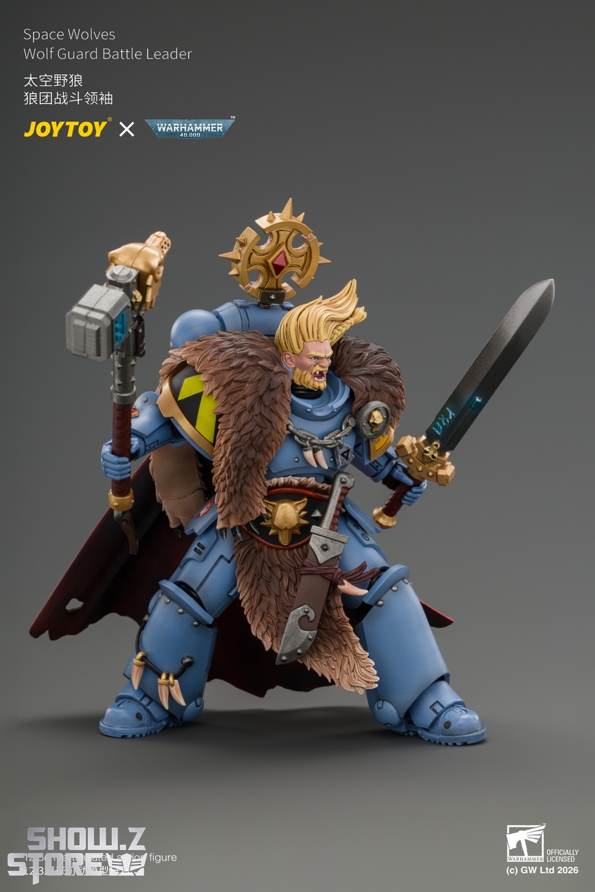JoyToy JT05312 1/18 Warhammer 40K Space Wolves Wolf Guard Battle Leader - View 8 JoyToy JT05312 1/18 Warhammer 40K Space Wolves Wolf Guard Battle Leader - View 8