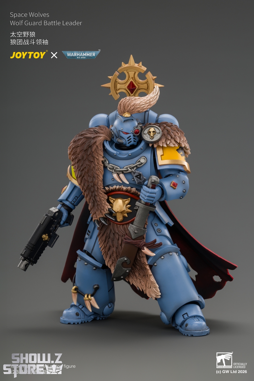 JoyToy JT05312 1/18 Warhammer 40K Space Wolves Wolf Guard Battle Leader - View 9 JoyToy JT05312 1/18 Warhammer 40K Space Wolves Wolf Guard Battle Leader - View 9