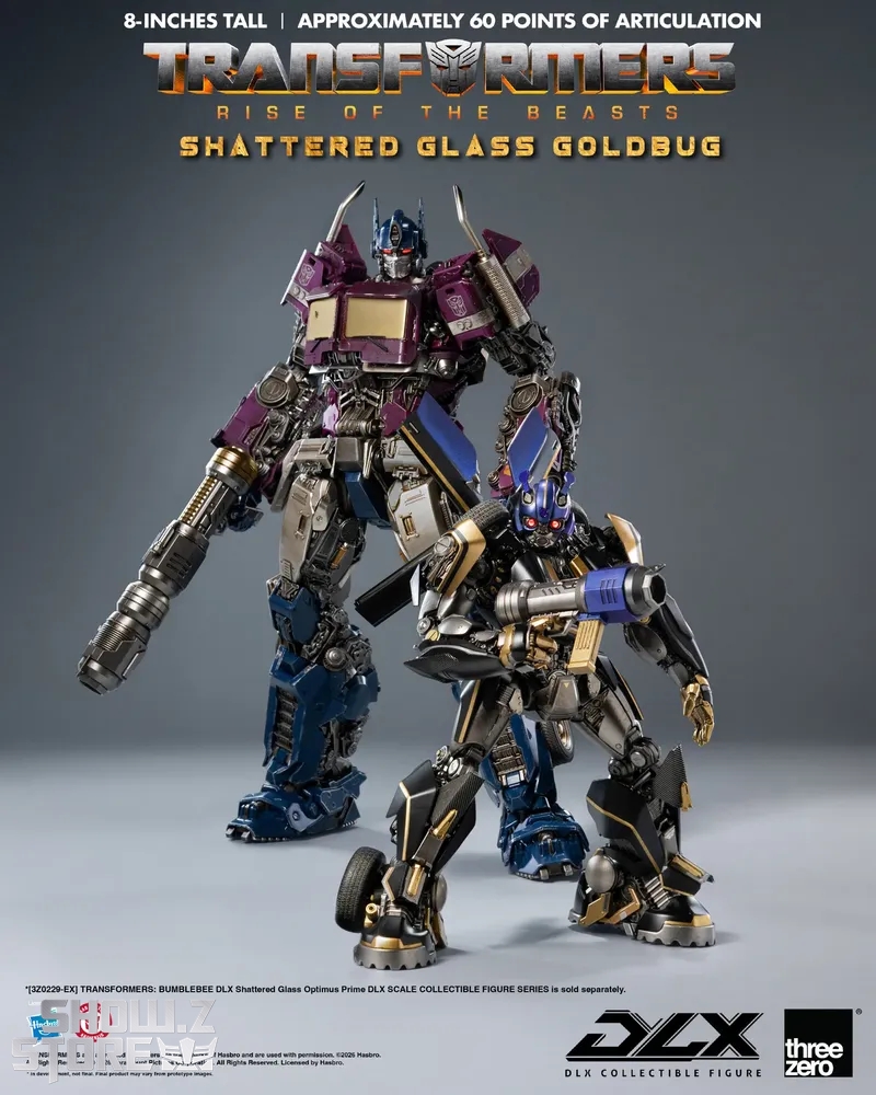 Threezero 3Z0904 Transformers Rise of the Beasts DLX Shattered Glass Goldbug - View 5 Threezero 3Z0904 Transformers Rise of the Beasts DLX Shattered Glass Goldbug - View 5