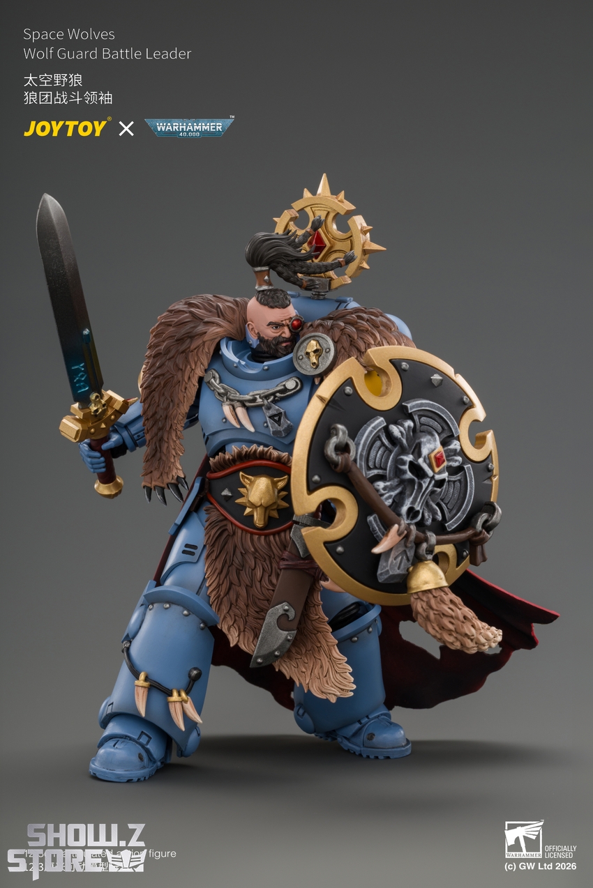 JoyToy JT05312 1/18 Warhammer 40K Space Wolves Wolf Guard Battle Leader - View 5 JoyToy JT05312 1/18 Warhammer 40K Space Wolves Wolf Guard Battle Leader - View 5