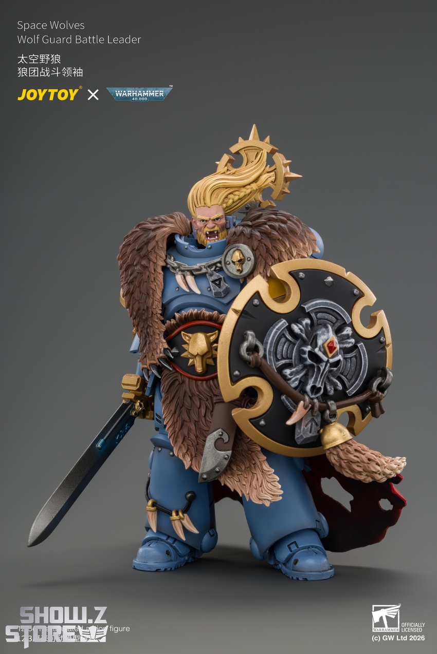 JoyToy JT05312 1/18 Warhammer 40K Space Wolves Wolf Guard Battle Leader - View 3 JoyToy JT05312 1/18 Warhammer 40K Space Wolves Wolf Guard Battle Leader - View 3