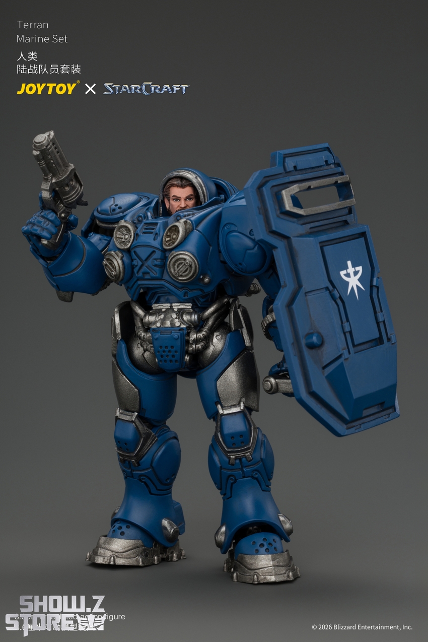 JoyToy JT05152 1/25 STARCRAFT Terran Marine Set - View 2 JoyToy JT05152 1/25 STARCRAFT Terran Marine Set - View 2