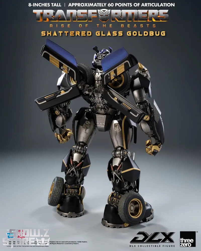 Threezero 3Z0904 Transformers Rise of the Beasts DLX Shattered Glass Goldbug - View 13 Threezero 3Z0904 Transformers Rise of the Beasts DLX Shattered Glass Goldbug - View 13
