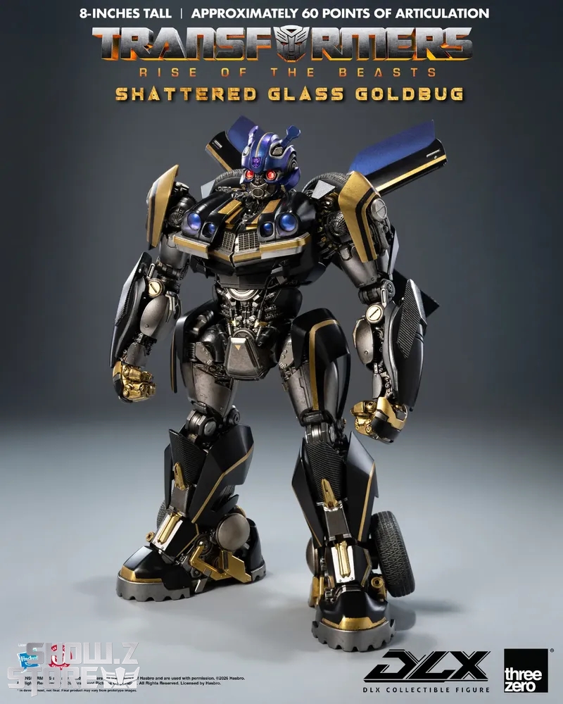 Threezero 3Z0904 Transformers Rise of the Beasts DLX Shattered Glass Goldbug - View 14 Threezero 3Z0904 Transformers Rise of the Beasts DLX Shattered Glass Goldbug - View 14