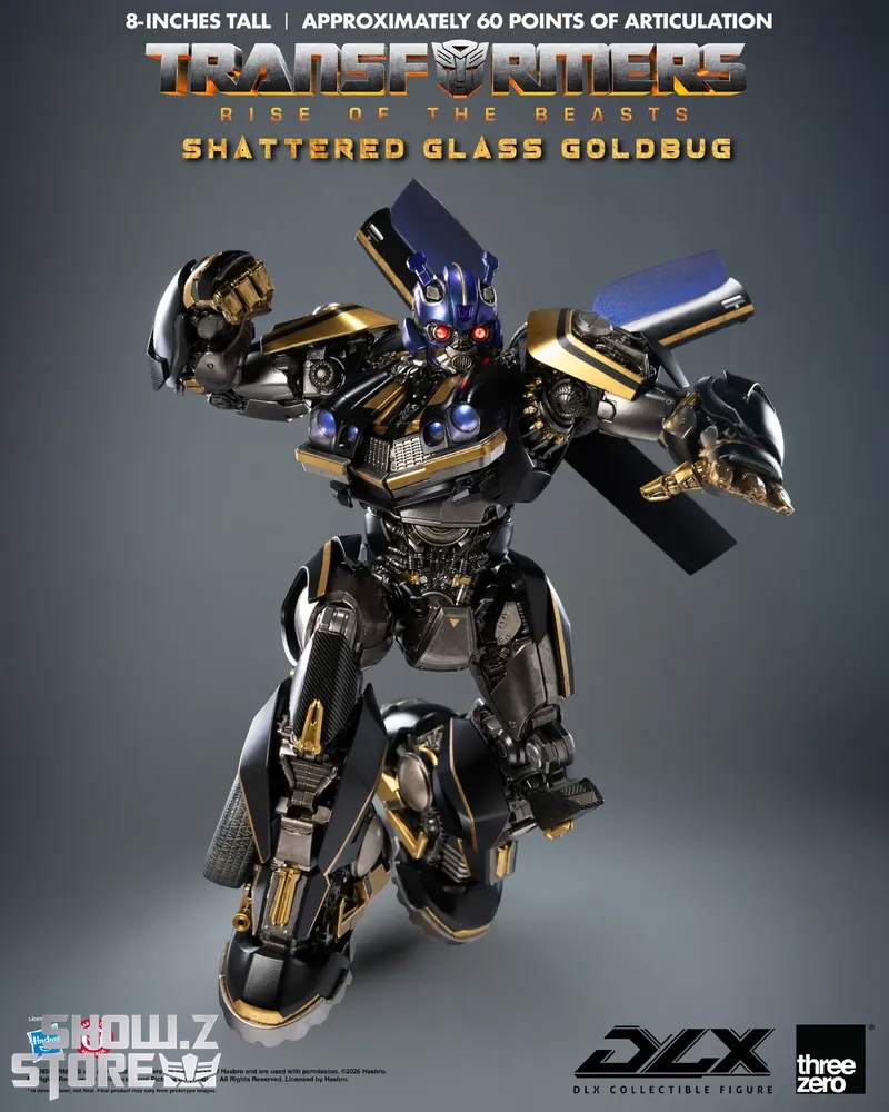 Threezero 3Z0904 Transformers Rise of the Beasts DLX Shattered Glass Goldbug - View 11 Threezero 3Z0904 Transformers Rise of the Beasts DLX Shattered Glass Goldbug - View 11