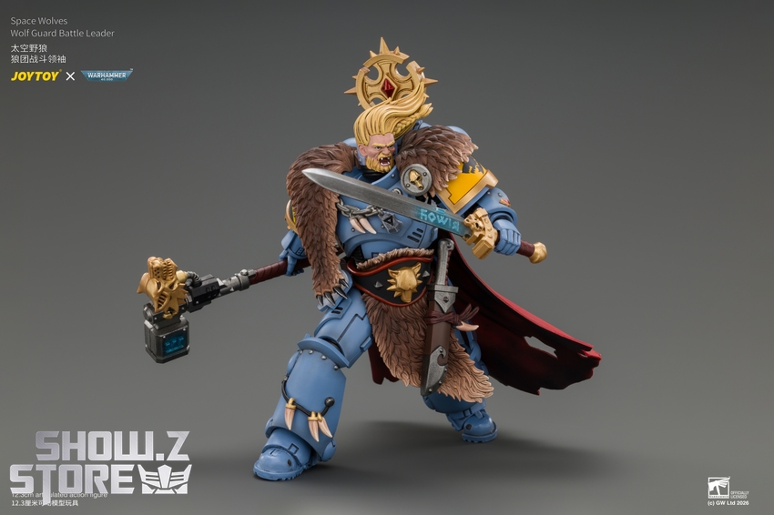 JoyToy JT05312 1/18 Warhammer 40K Space Wolves Wolf Guard Battle Leader - View 7 JoyToy JT05312 1/18 Warhammer 40K Space Wolves Wolf Guard Battle Leader - View 7