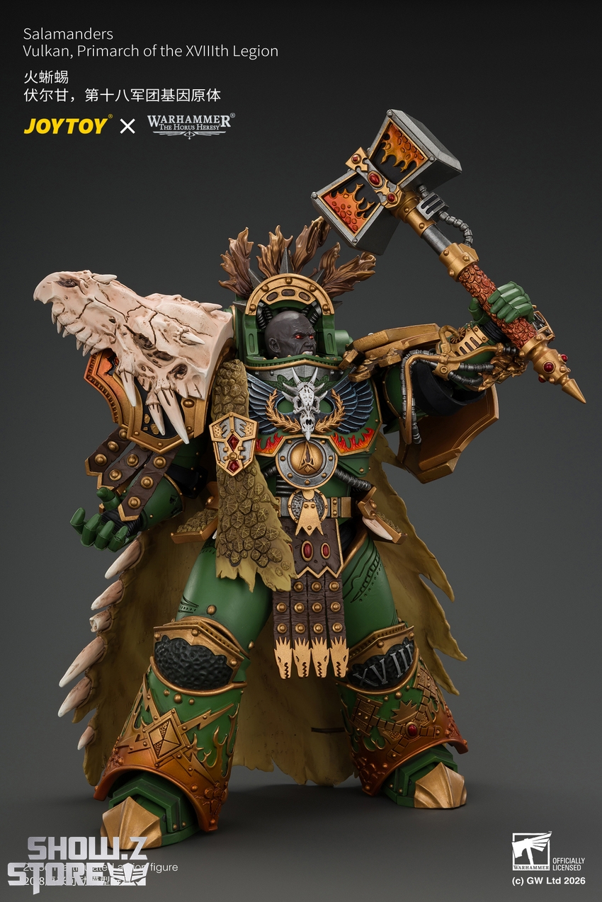 JoyToy JT05367 1/18 Warhammer The Horus Heresy Salamanders Vulkan Primarch of the XVlllth Legion - View 15 JoyToy JT05367 1/18 Warhammer The Horus Heresy Salamanders Vulkan Primarch of the XVlllth Legion - View 15