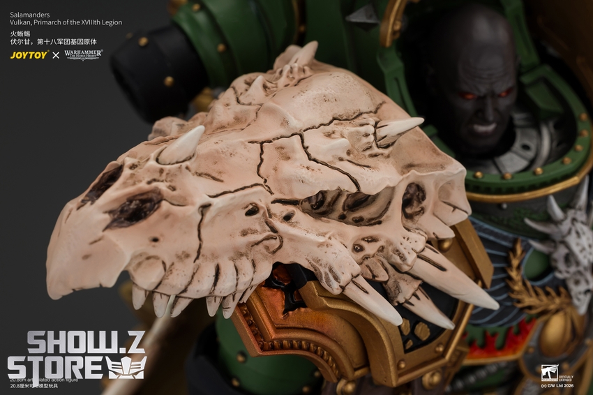 JoyToy JT05367 1/18 Warhammer The Horus Heresy Salamanders Vulkan Primarch of the XVlllth Legion - View 13 JoyToy JT05367 1/18 Warhammer The Horus Heresy Salamanders Vulkan Primarch of the XVlllth Legion - View 13