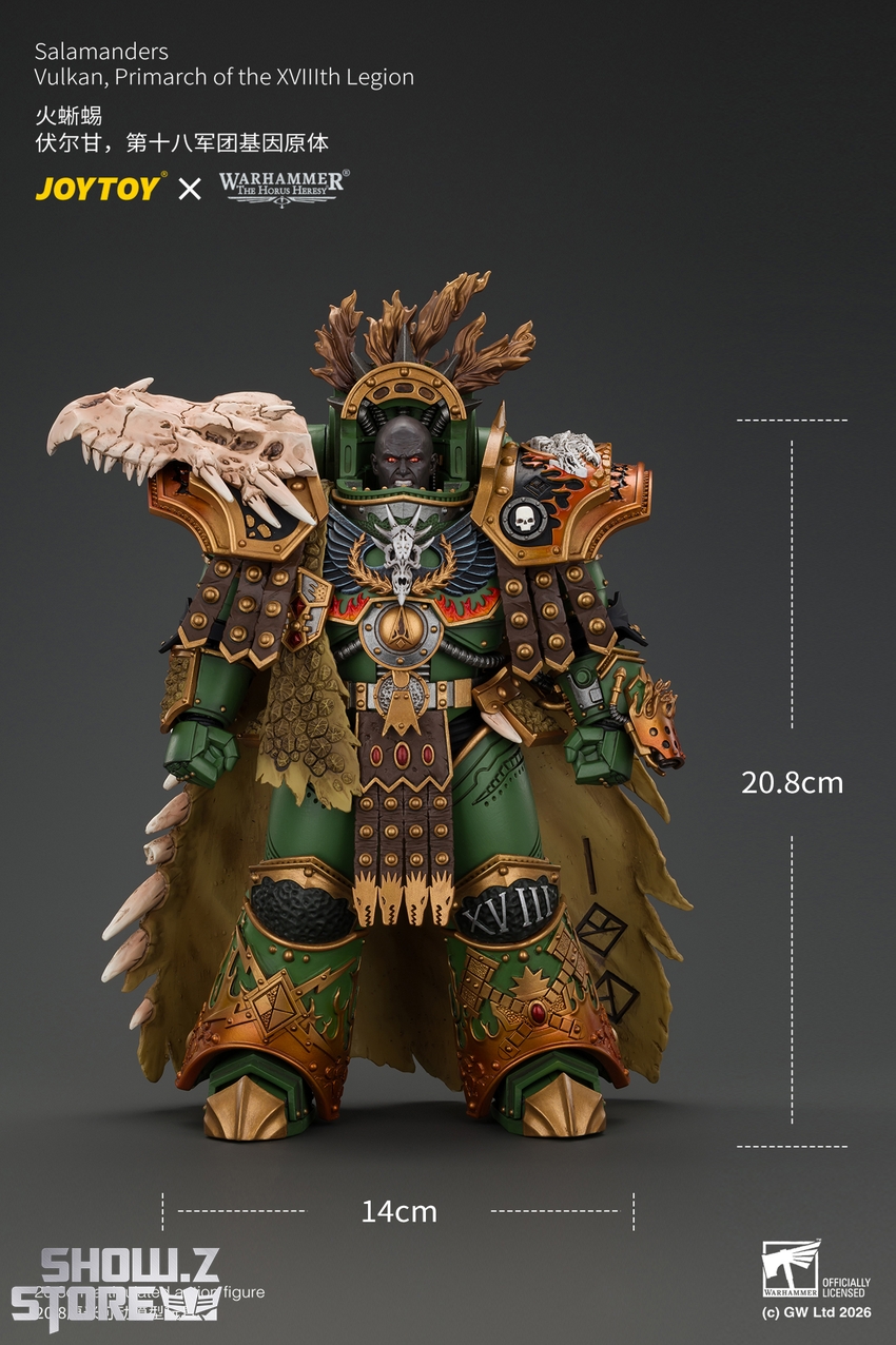 JoyToy JT05367 1/18 Warhammer The Horus Heresy Salamanders Vulkan Primarch of the XVlllth Legion - View 21 JoyToy JT05367 1/18 Warhammer The Horus Heresy Salamanders Vulkan Primarch of the XVlllth Legion - View 21