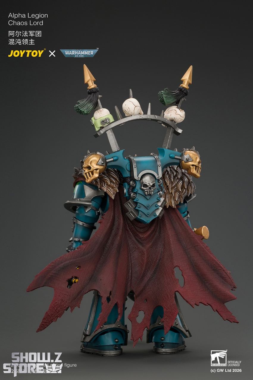 JoyToy JT05053 1/18 Warhammer 40K Alpha Legion Chaos Lord with Plasma Pistol and Accursed Weapon - View 5 JoyToy JT05053 1/18 Warhammer 40K Alpha Legion Chaos Lord with Plasma Pistol and Accursed Weapon - View 5