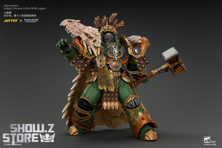 JoyToy JT05367 1/18 Warhammer The Horus Heresy Salamanders Vulkan Primarch of the XVlllth Legion - View 16 JoyToy JT05367 1/18 Warhammer The Horus Heresy Salamanders Vulkan Primarch of the XVlllth Legion - View 16