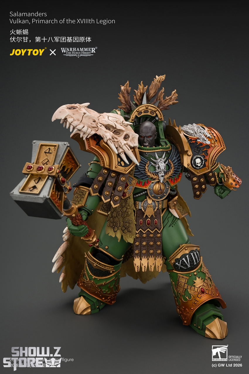 JoyToy JT05367 1/18 Warhammer The Horus Heresy Salamanders Vulkan Primarch of the XVlllth Legion - View 14 JoyToy JT05367 1/18 Warhammer The Horus Heresy Salamanders Vulkan Primarch of the XVlllth Legion - View 14