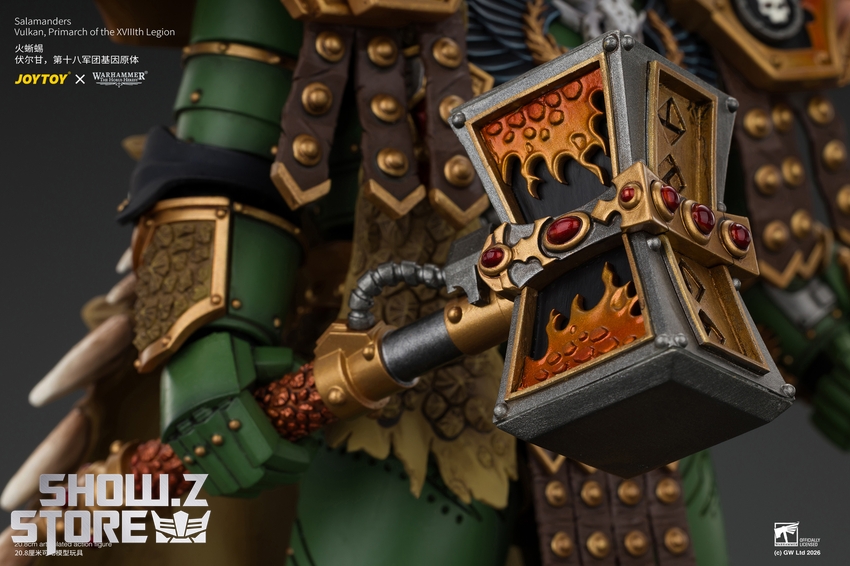 JoyToy JT05367 1/18 Warhammer The Horus Heresy Salamanders Vulkan Primarch of the XVlllth Legion - View 11 JoyToy JT05367 1/18 Warhammer The Horus Heresy Salamanders Vulkan Primarch of the XVlllth Legion - View 11