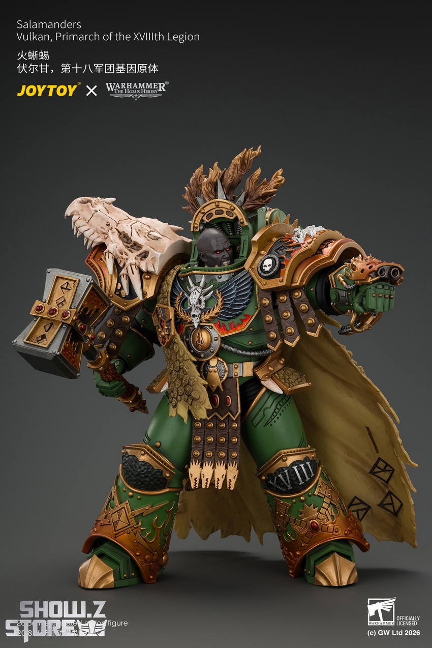JoyToy JT05367 1/18 Warhammer The Horus Heresy Salamanders Vulkan Primarch of the XVlllth Legion - View 17 JoyToy JT05367 1/18 Warhammer The Horus Heresy Salamanders Vulkan Primarch of the XVlllth Legion - View 17