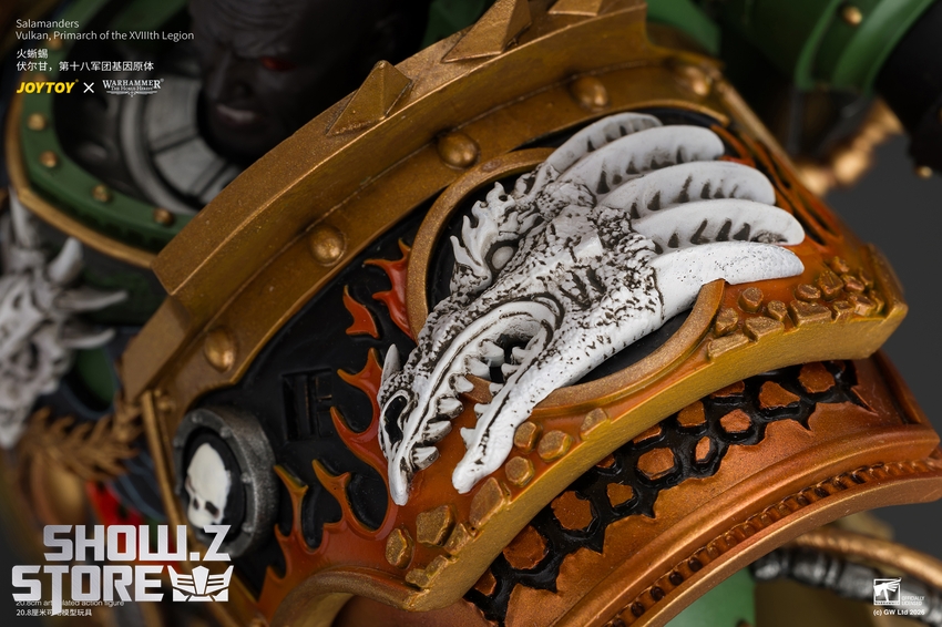 JoyToy JT05367 1/18 Warhammer The Horus Heresy Salamanders Vulkan Primarch of the XVlllth Legion - View 12 JoyToy JT05367 1/18 Warhammer The Horus Heresy Salamanders Vulkan Primarch of the XVlllth Legion - View 12