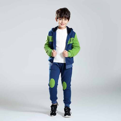 boys zipper cardigan sport suits