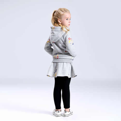 Winter girl clothing sets sweatshirt kids wear girls hoodies