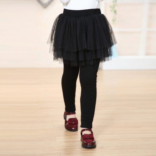 High Quality Cotton Children Legging with Skirt Kids Girls Leggings Trousers Pantskirt