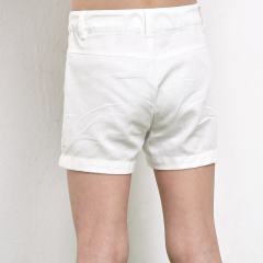 Kids Comfortable Wear Girl White Short Pant For Wholesale