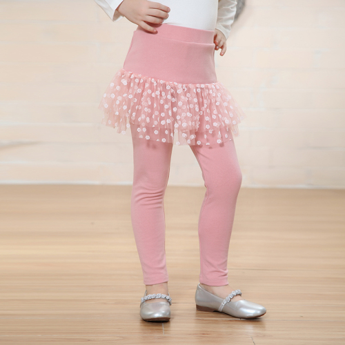 Winter kids wear trousers gym custom legging tutu skirt fitness leggings