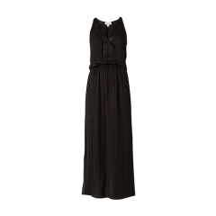 Petite chiffon black maxi dress