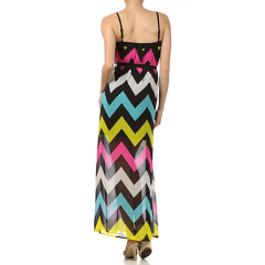 Fancy casual chevron maxi dresses for women