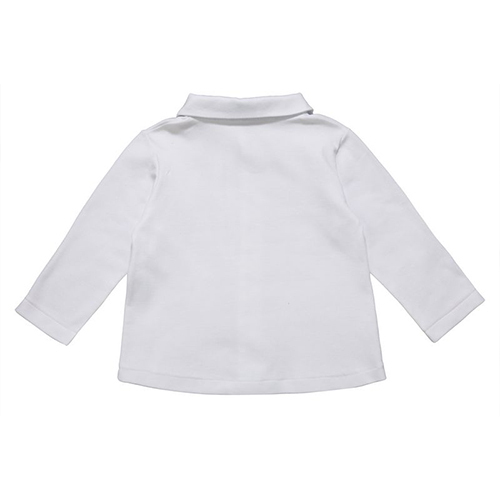 Toddlers clothing boys fancy shirts boutique long sleeve white baby boy shirt