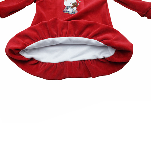 Red long sleeve soft cotton baby dresses