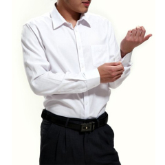 New design 100% cotton business white solid color mens polo dress shirt models with long sleeve