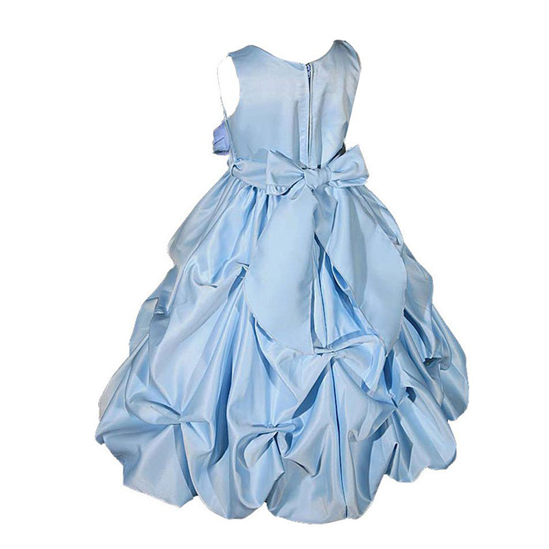 Royal Blue Taffeta Flower Girl Dresses