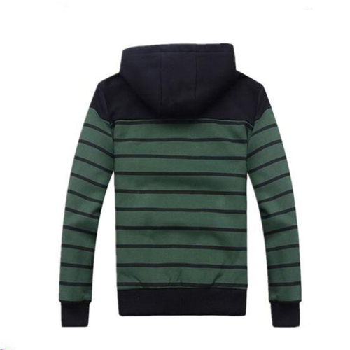 High quality hoody kids striped cotton outwear for boys zip children hoodies sweatshirt
