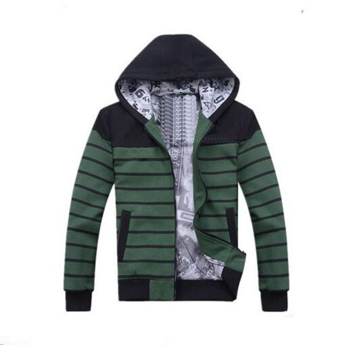 High quality hoody kids striped cotton outwear for boys zip children hoodies sweatshirt