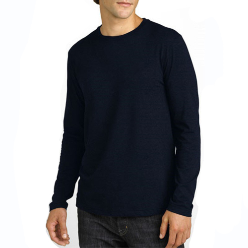 Crew neck long sleeve t shirt manufacturer man bulk t shirt