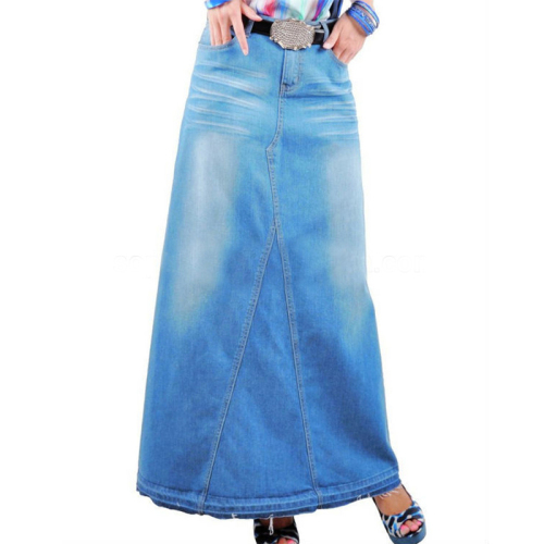 Elegant stylish women long jeans skirts high quality