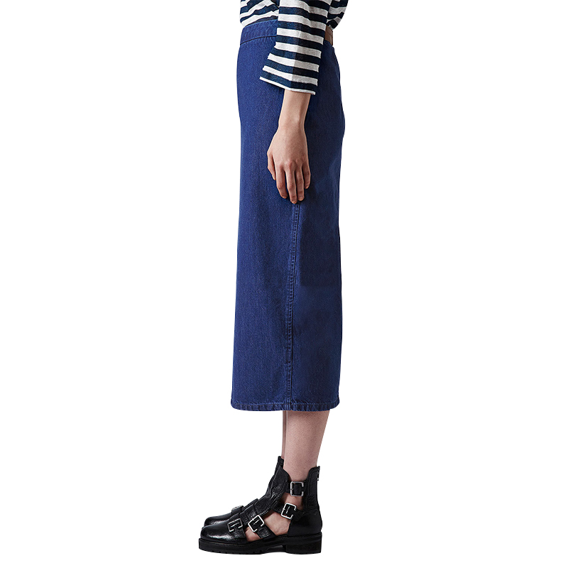 China wholesale denim pencil skirt long 2015